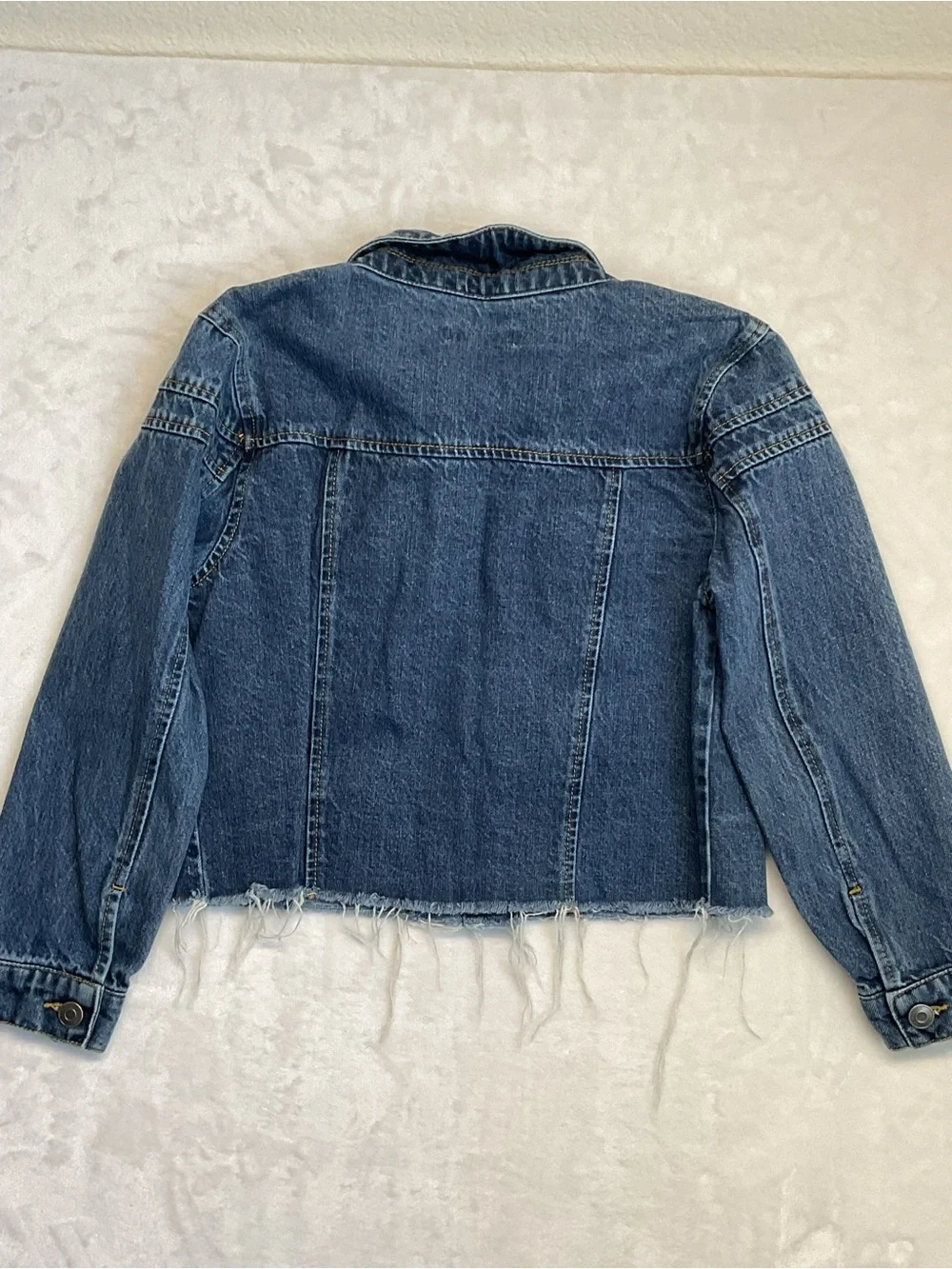 GB girls Blue Denim Button-Front Jean Jacket